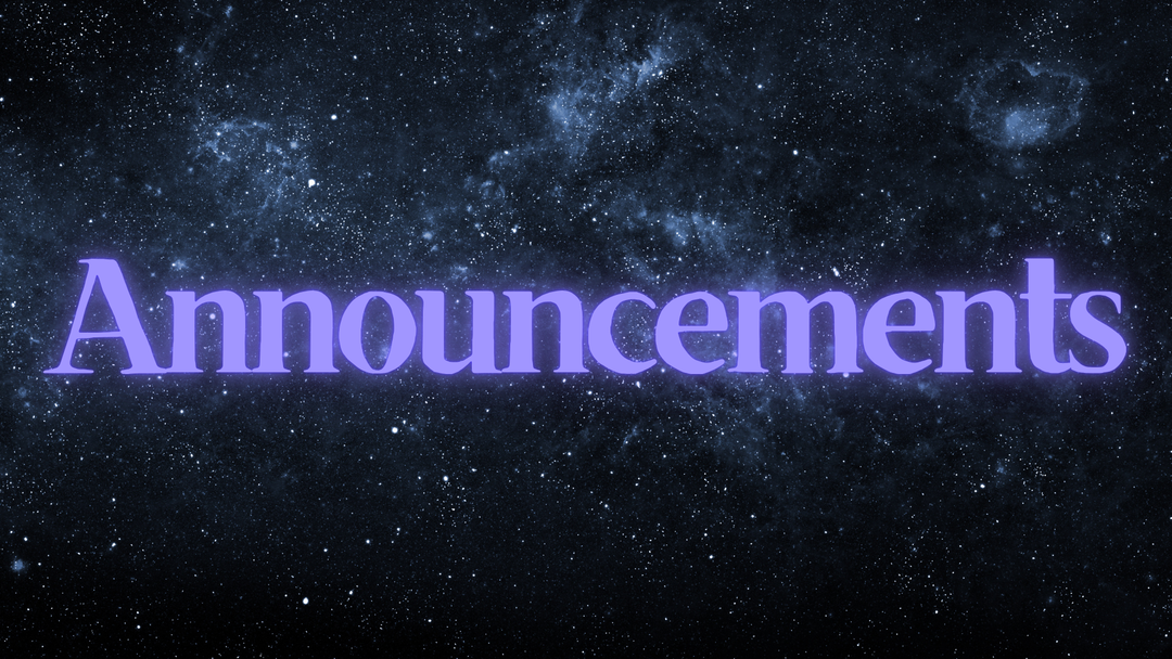 Announcements
