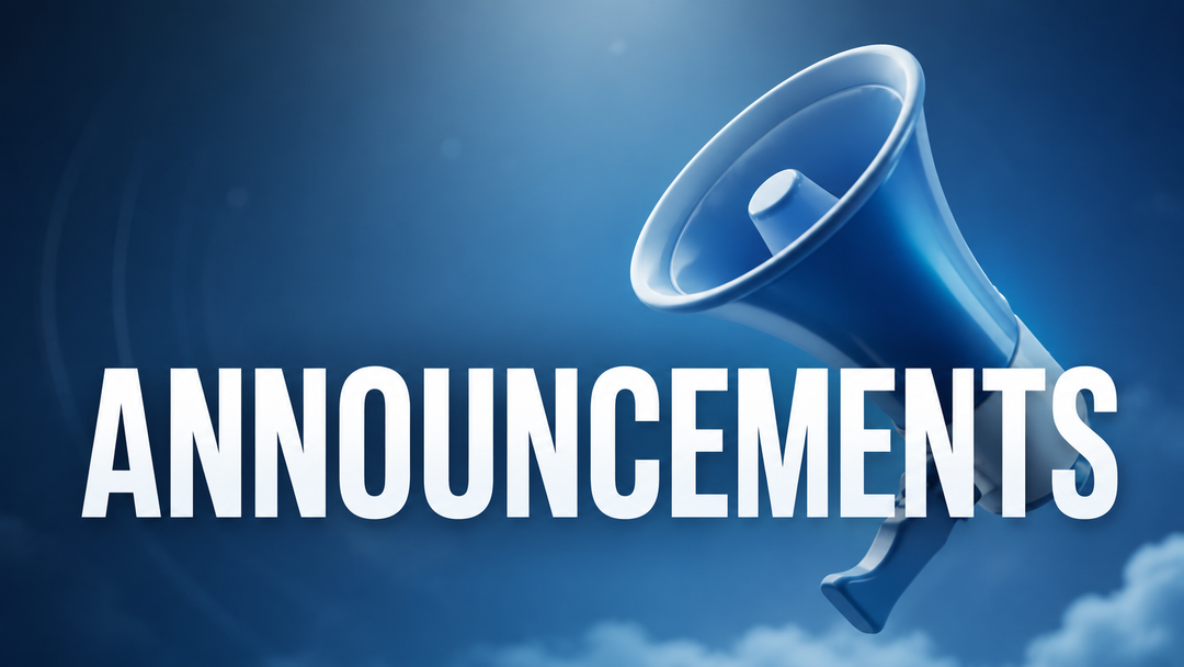 Announcements 